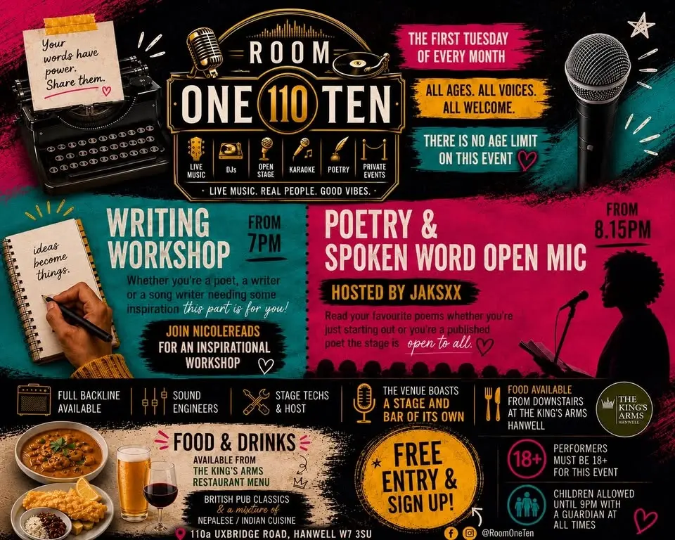 Room One Ten W7 : Poetry & Workshop