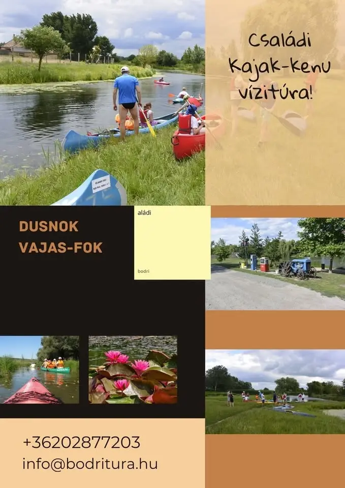 Családi vízitúra a Vajas-fokon.