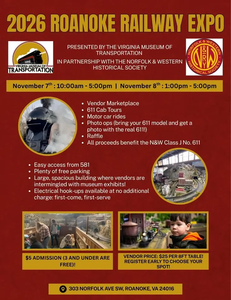 2026 Roanoke Railway Expo