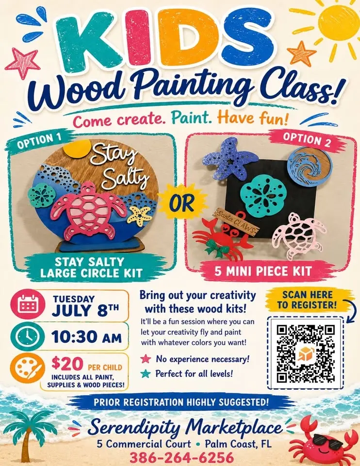 Kids Wood Painting Class