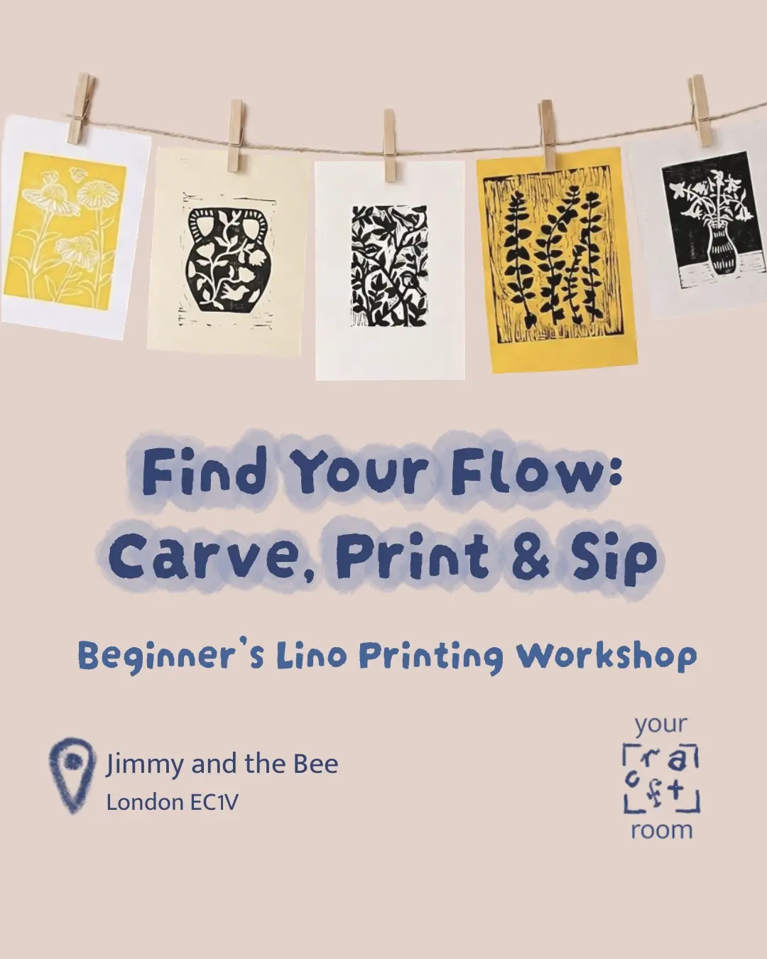 Beginner's Lino Printing Workshop by your.craftroom