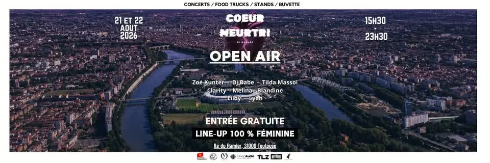 Open Air 2026 Gratuit - Coeur Meurtri  - Ile Du Ramier