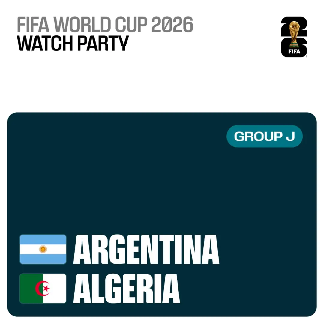 Argentina vs. Algeria: Founders Watch Party