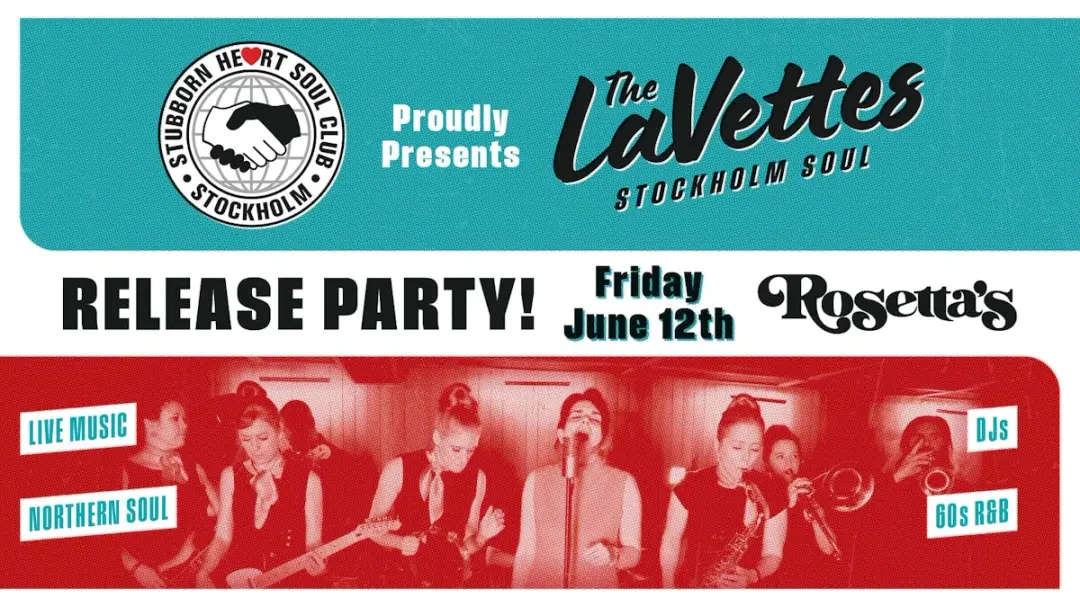 RELEASE GIG! LaVettes at Stubborn Heart Soul Club