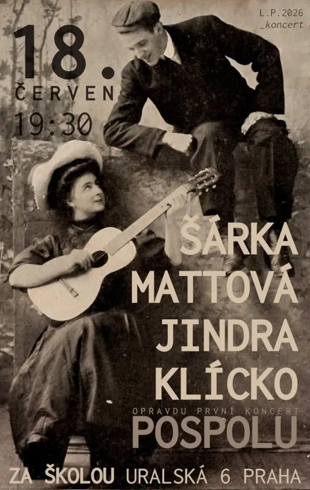 Šárka Mattová s doprovodnou kapelou Jindry Klícka