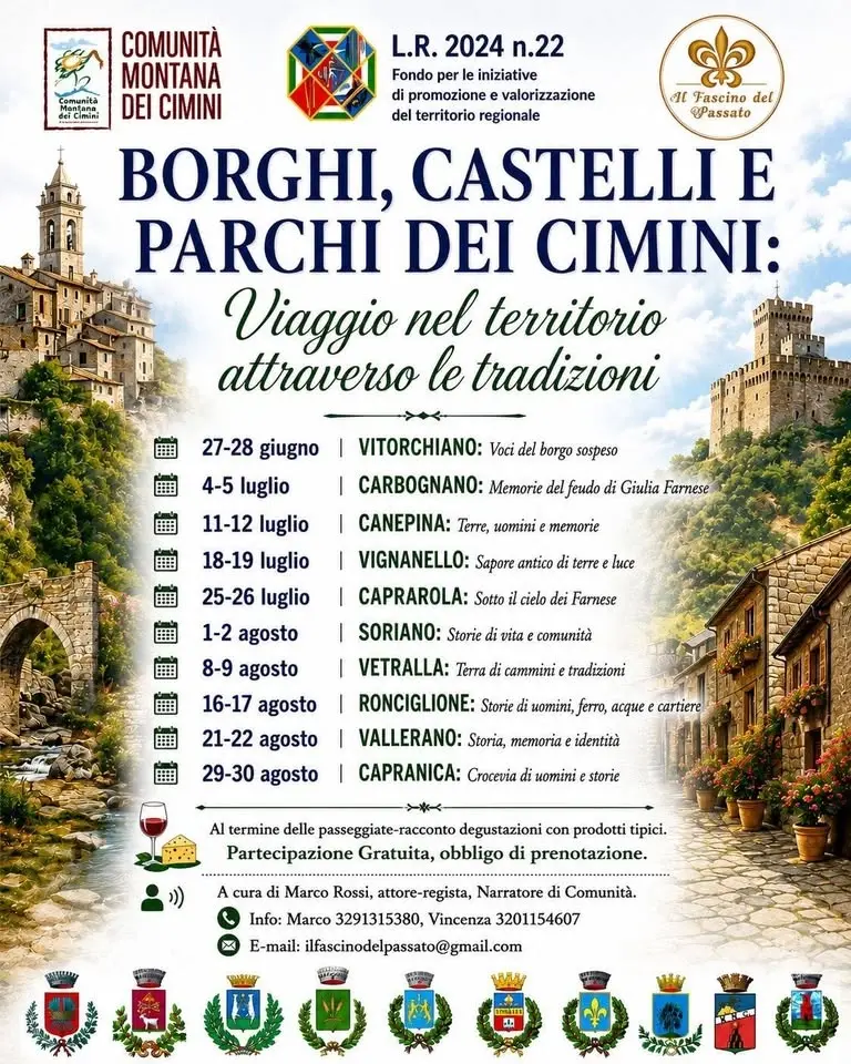 Borghi, Castelli e Parchi dei Cimini - Viaggio nel territorio attraverso le tradizioni 