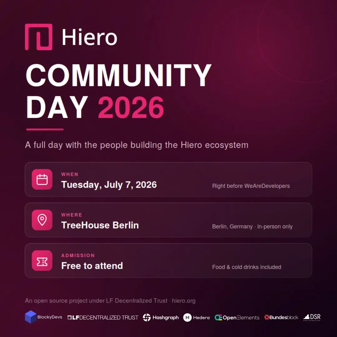 Hiero Community Day 2026 – Berlin