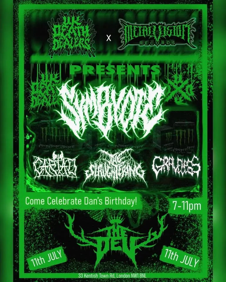 Symbyote, The Slaughtering, Graveless and Cariad: UKDD x MetalVision Presents Dan Evans Birthday