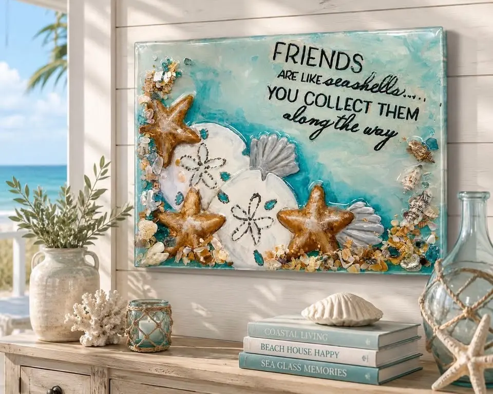 Sea Shell Resin Sign Workshop