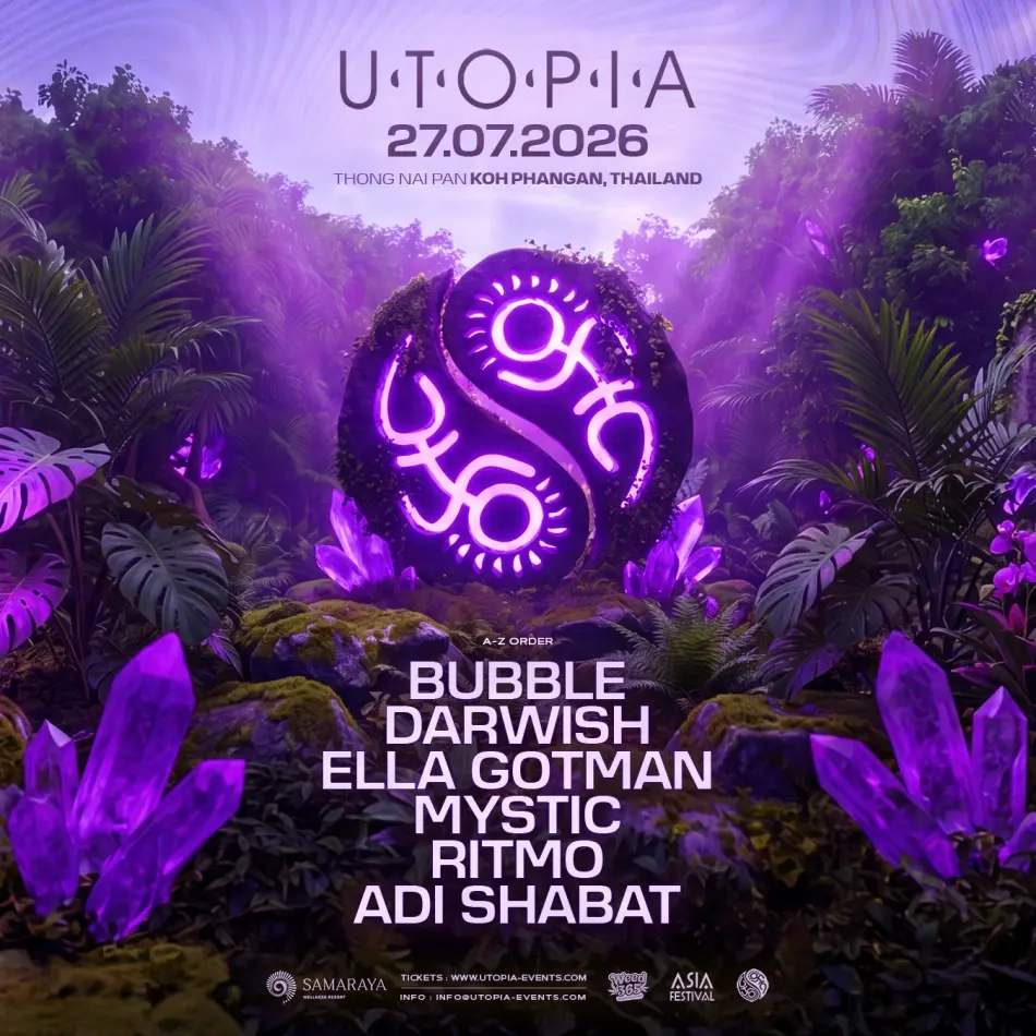 UTOPIA ✦︎ KOH PHANGAN ✦︎ 27 JULY 2026