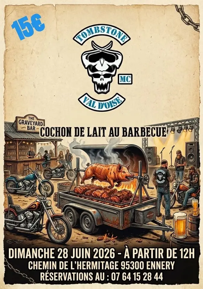 9ème édition du Cochon de lait annuel Tombstone MC Val-d'Oise