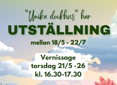 "Unika dockhus" har utställning
