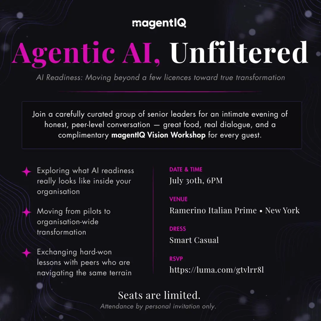 Agentic AI, Unfiltered - New York City Executive Dinner