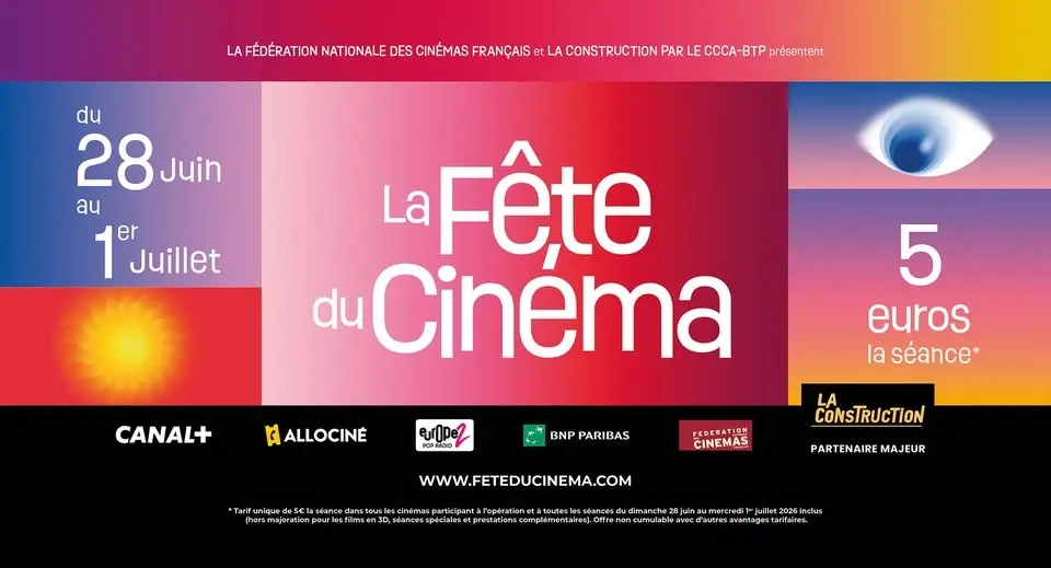 Fête du cinéma au Concorde | 5€ la séance du dimanche 28 juin au mercredi 1er juillet inclus !
