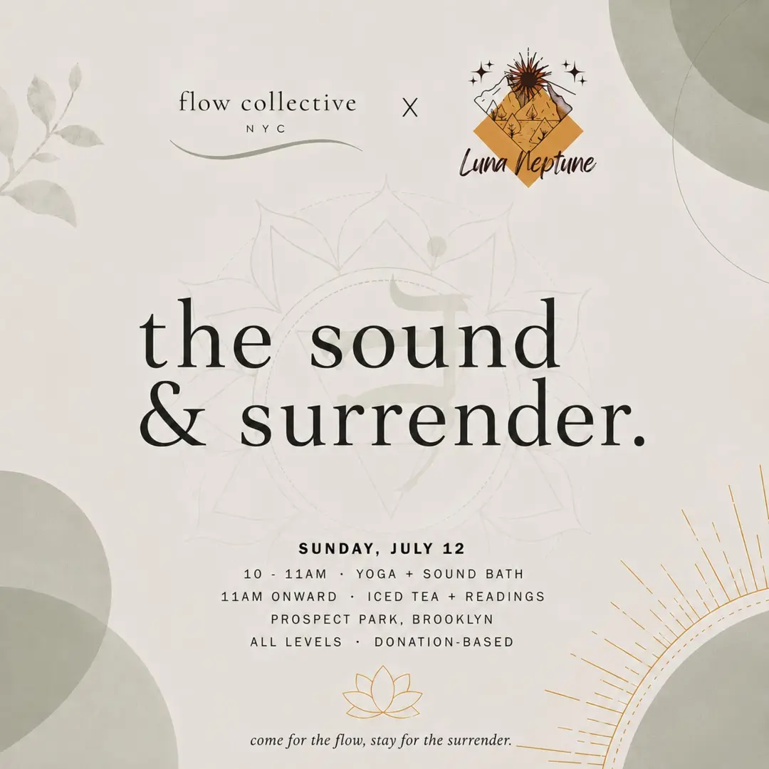 Pop-Up: yoga + sound bath + readings ✨