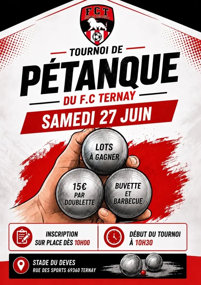 TOURNOI PETANQUE F.C TERNAY