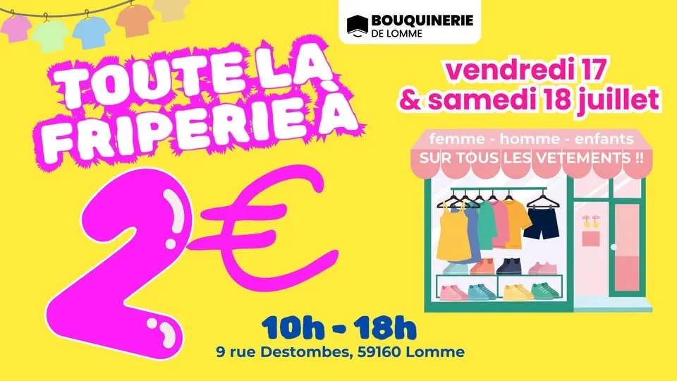 TOUTE LA FRIPERIE A 2€ !!!😍👙👖