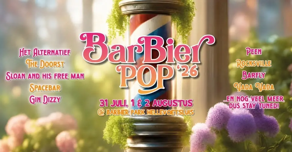 BARBIERPOP ‘26 | 31 JULI , 1 & 2 AUGUSTUS