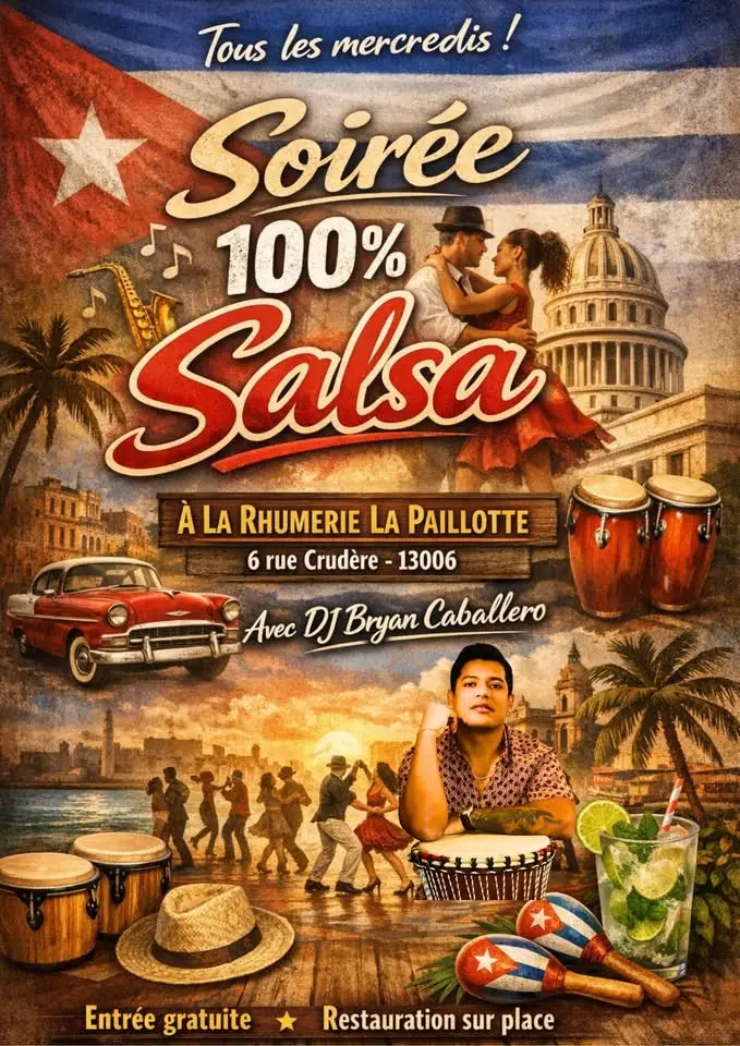 Les Mercedis Salsa  à La Paillotte Cours Julien