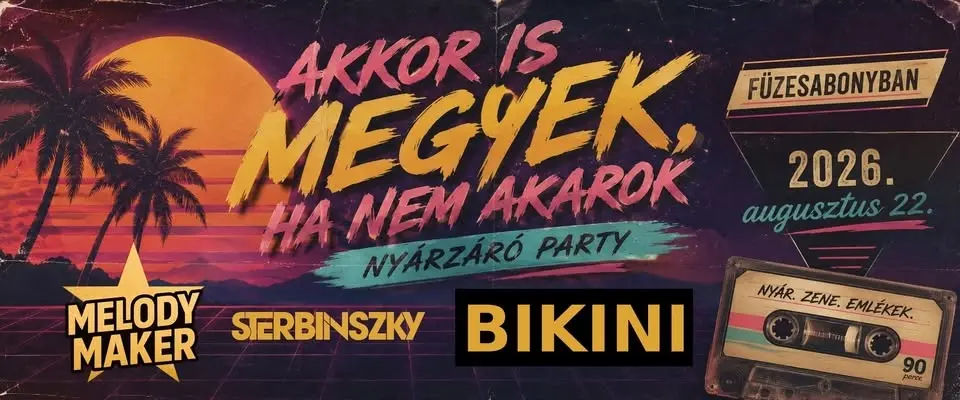 NYÁRZÁRÓ PARTY FÜZESABONYBAN