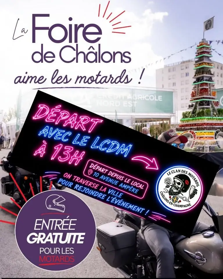 Départ pour la Foire de Châlons 🏍️
