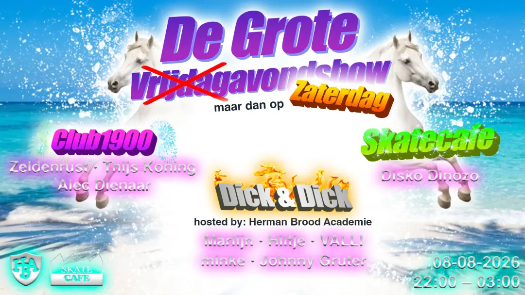 DE GROTE VRIJDAG AVOND SHOW MAAR DAN OP ZATERDAG MET HERMAN BROOD