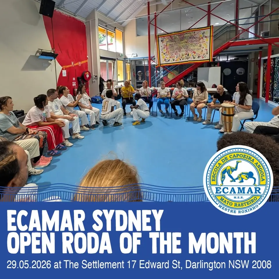 May 2026 Open Roda Capoeira Angola ECAMAR Sydney
