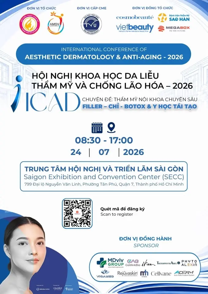 Hội Nghị Khoa Học Da Liễu Thẩm Mỹ Và Chống Lão Hoá - ICAD 2026