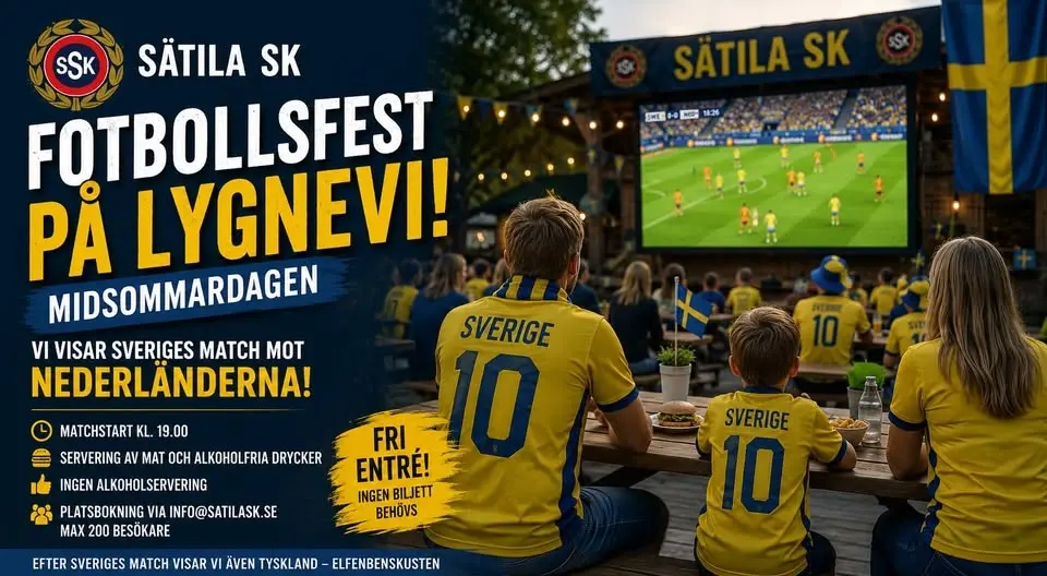 Fullbokat!  Fotbollsfest på Lygnevi på midsommardagen!