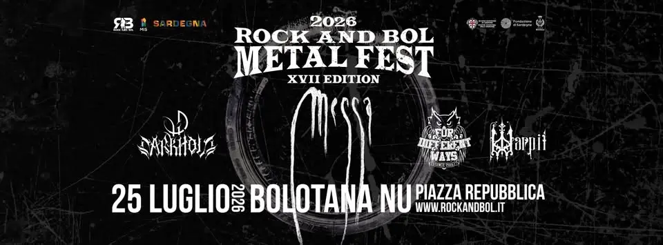 ROCK AND BOL METAL FEST XVII 🔥 MESSA + guests TBA 🔥 Bolotana (NU) 25.07.2026