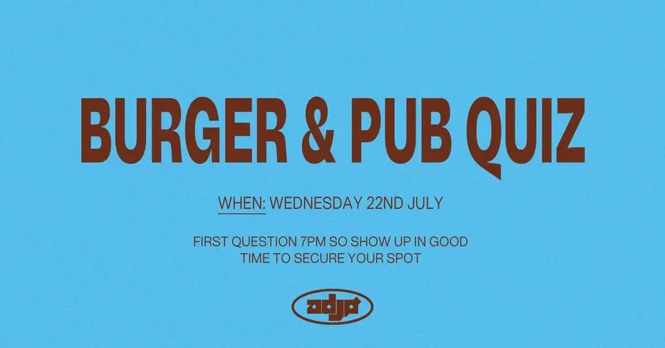 Burger and Pub Quiz