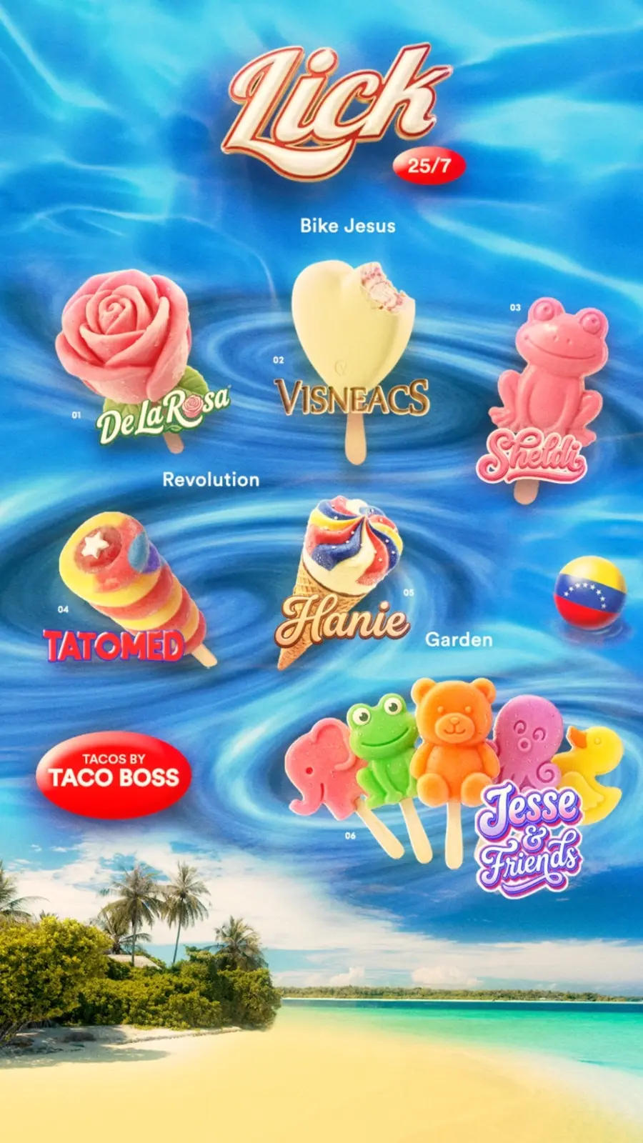 Lick: HANIE (VEN), Tatomed (VEN), VISNEACS (MEX)