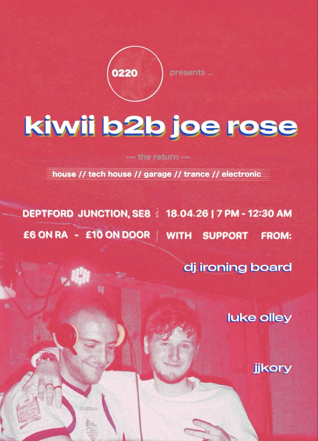 Kiwii B2B Joe Rose: The Return (Plus Special Guests)