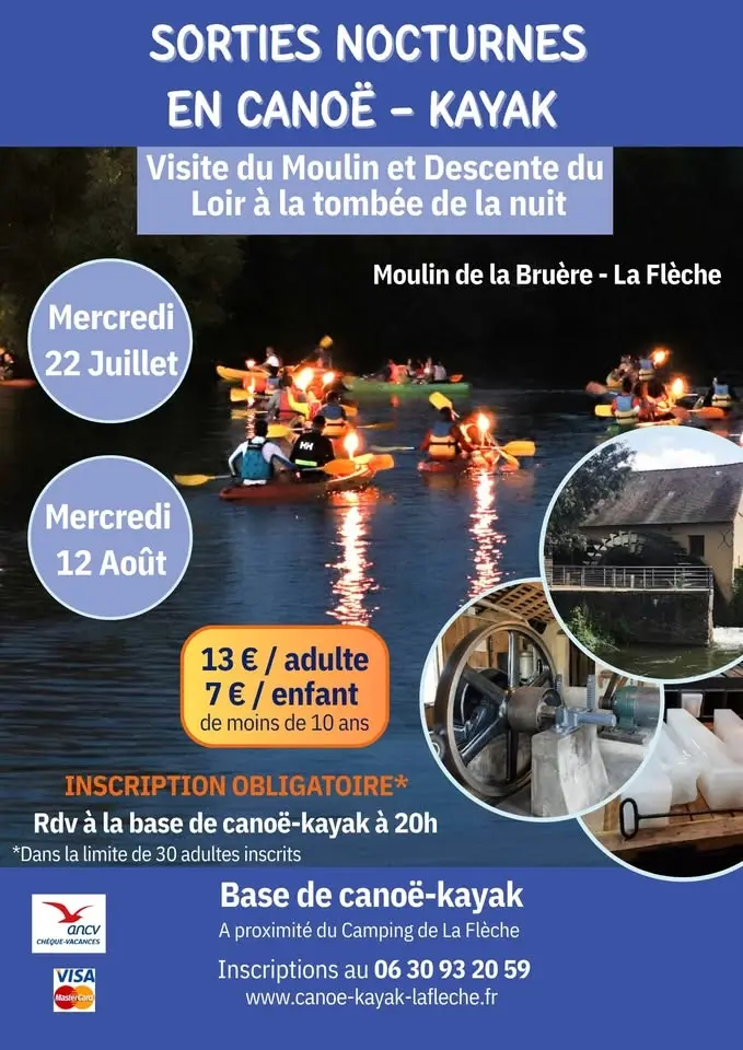 SORTIE NOCTURNE EN CANOË-KAYAK