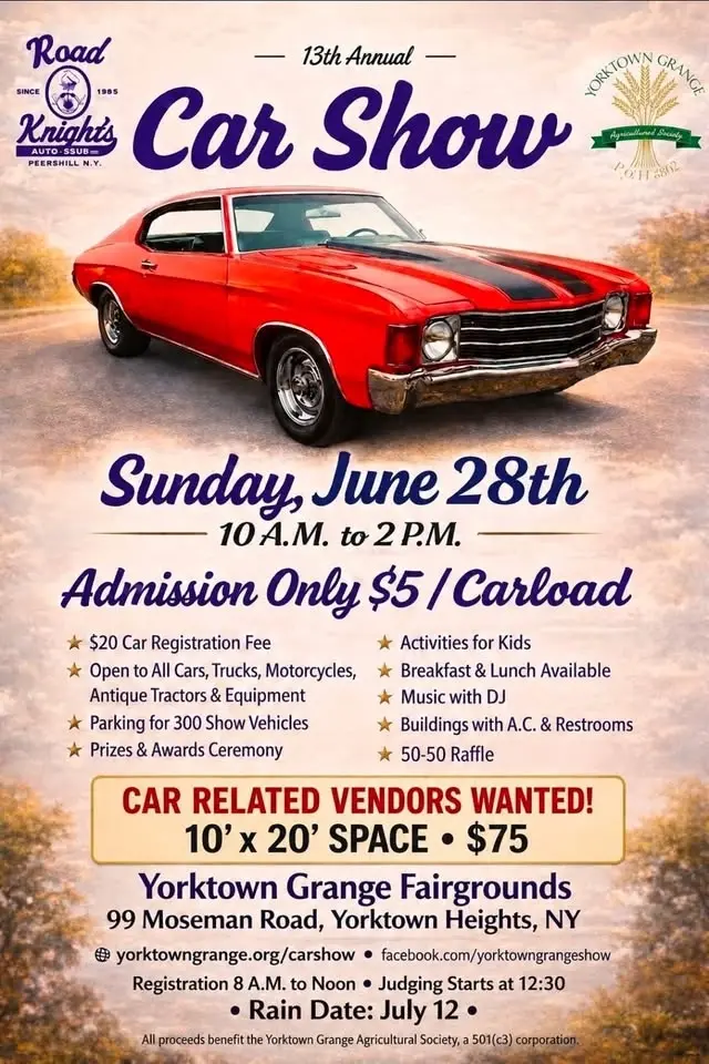 Yorktown Grange/Road Knights Annual Car Show