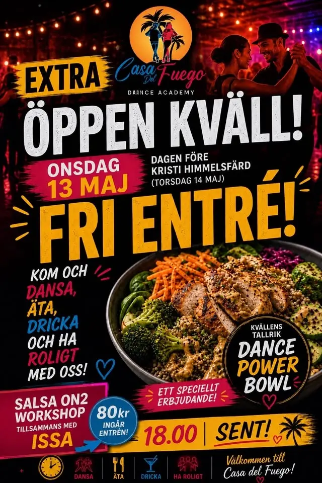 Casa Del Fuego – Extra Öppen Kväll (Fri Entré)