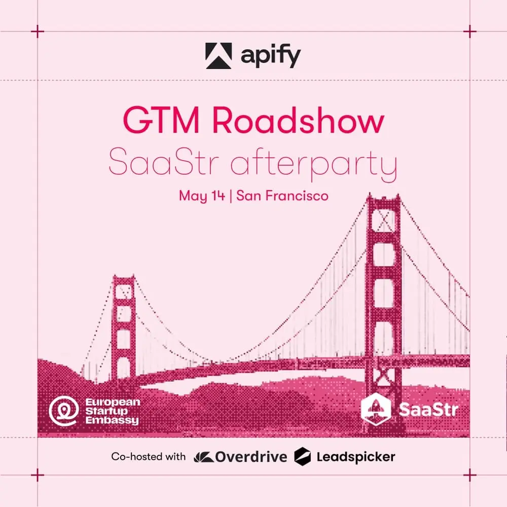Apify GTM Roadshow: SaaStr Rooftop Afterparty