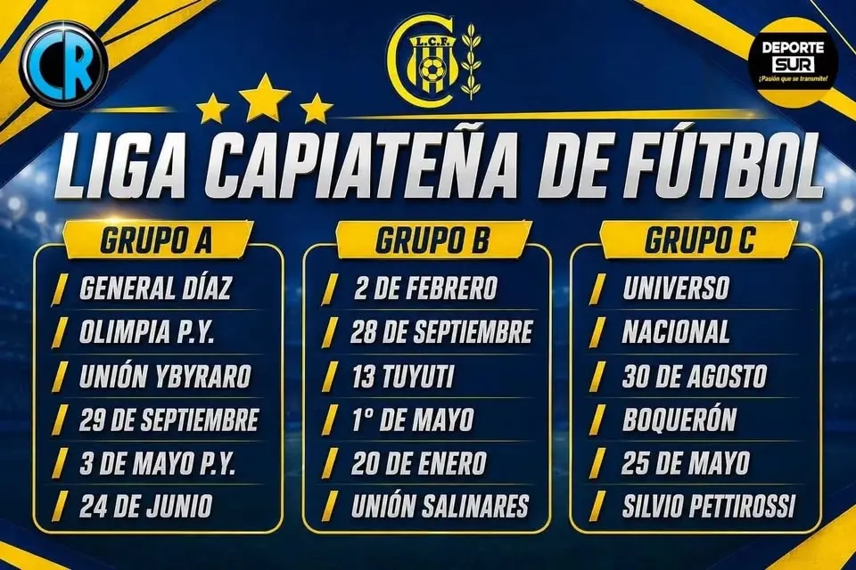 Inicio de campeonato Liga Capiateña