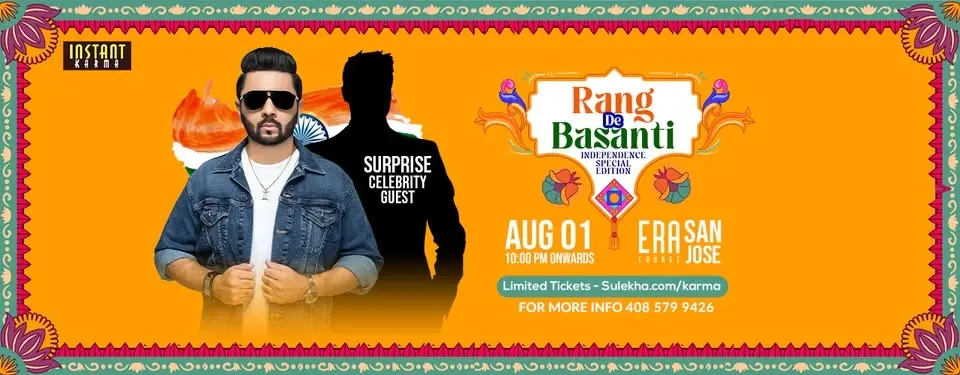 🇮🇳 Rang De Basanti – Independence Special Edition ft. DJ Notorious & Celebrity Guest | 21+