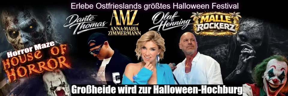 Ostrieslands größte Halloween Festival 2026 ( 3 Tage )