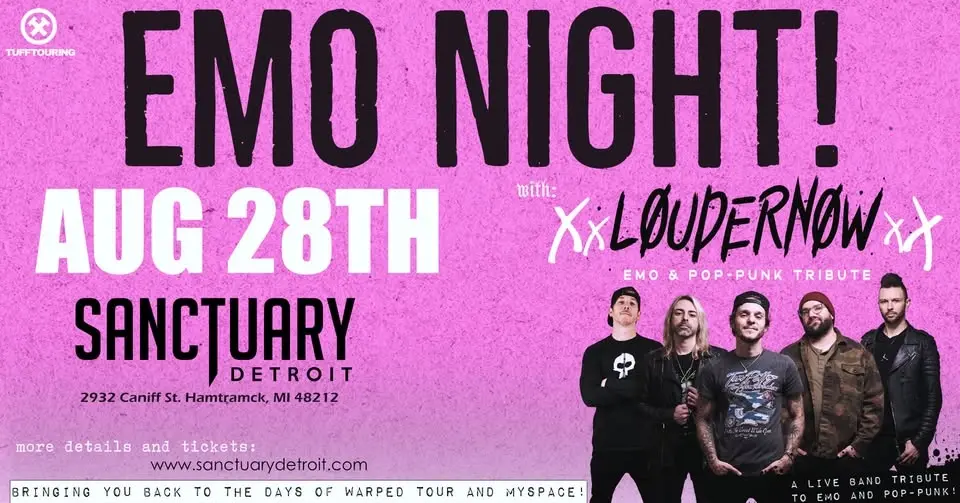 Emo & Pop Punk Night w/ LOUDERNOW at The Sanctuary!