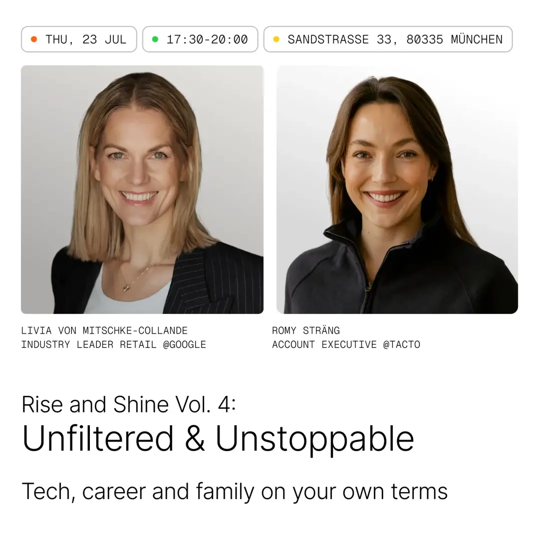 Rise & Shine Vol. 4: Livia von Mitschke-Collande - Unfiltered & Unstoppable: Tech, career and family on your own terms