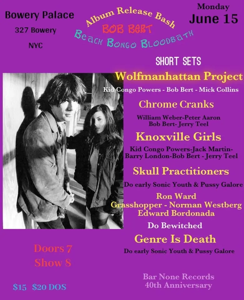 Bob Bert Album Release Bash