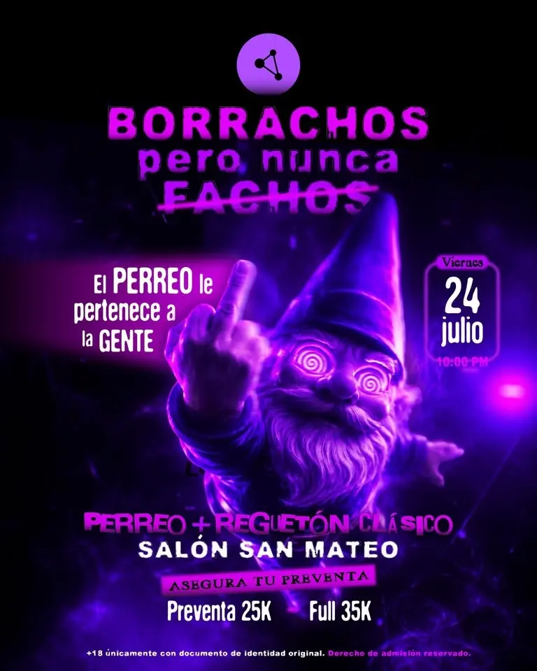 Borrachos pero nunca fachos 