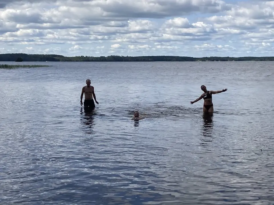 Midsommarlöpning med bad