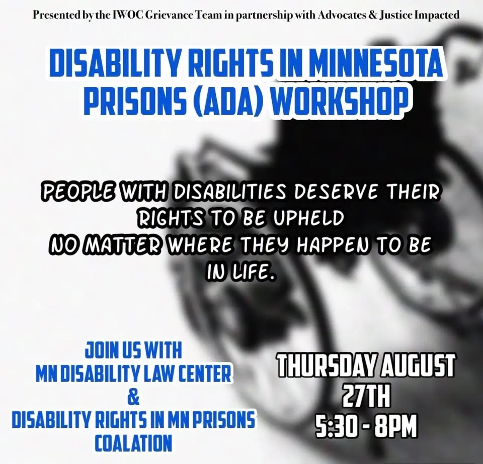Disability Rights in Minnesota's Prisons
