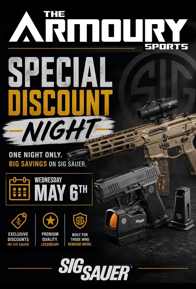 Sig Sauer Discount Night at The Armoury Sports