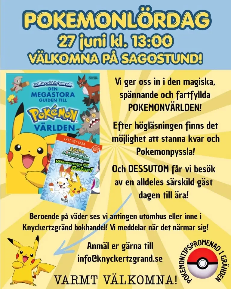 POKÉMONLÖRDAG i Knyckertzgränd 