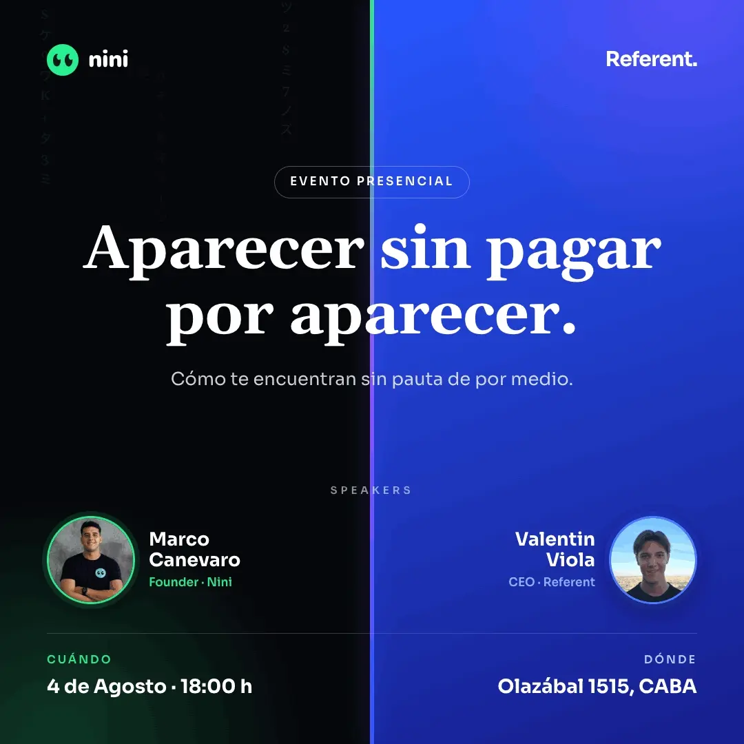 Aparecer sin pagar por aparecer