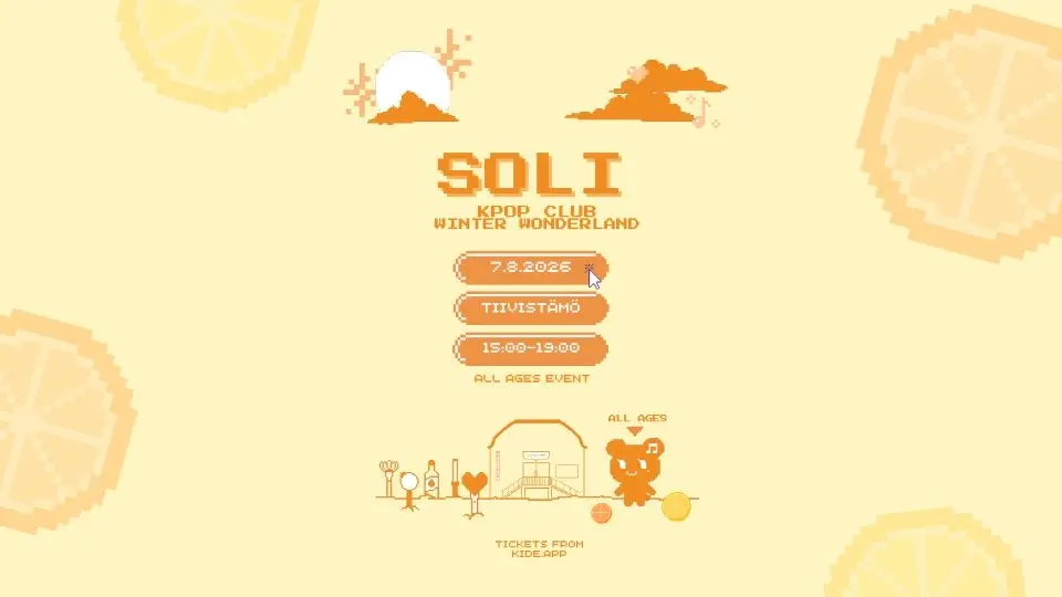 SOLI KPOP CLUB - SUMMER SOIREE (ALL AGES) @ TIIVISTÄMÖ